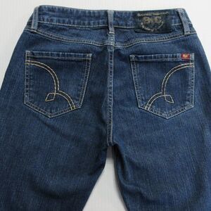 BOOTHEEL TRADING CO Kennett Beach CAPRI Skimmer Denim Jeans Sz‎ 27/4 Cheryl Crow